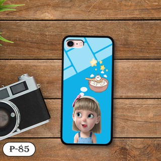 Ốp lưng kính 3D iPhone 7/ 8- hình cute