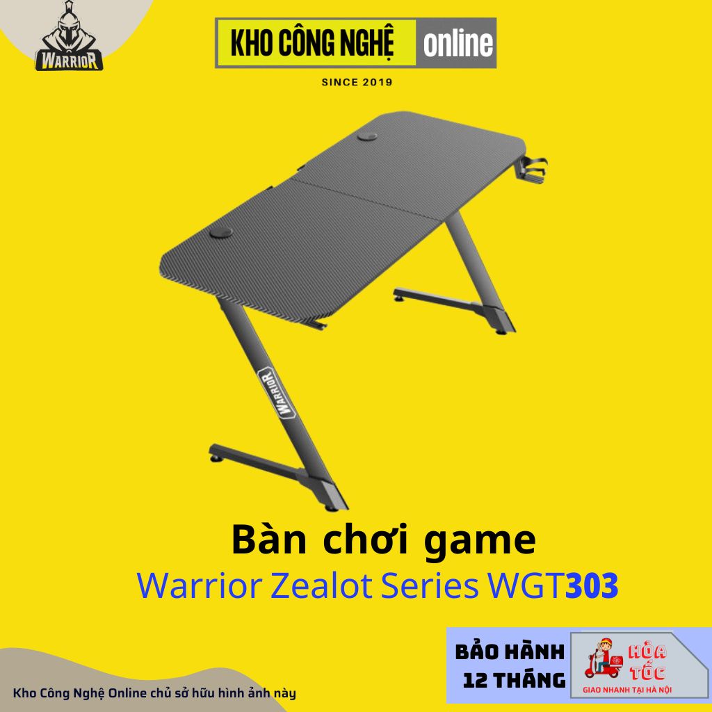 Bàn chơi game WARRIOR Zealot Series WGT303 (Hàng chính hãng)