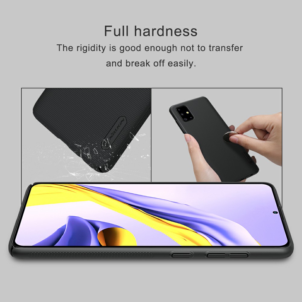 Ốp lưng Samsung Galaxy A71Nillkin nhựa sần chống mồ hôi chống sốc siêu bền ( check code )