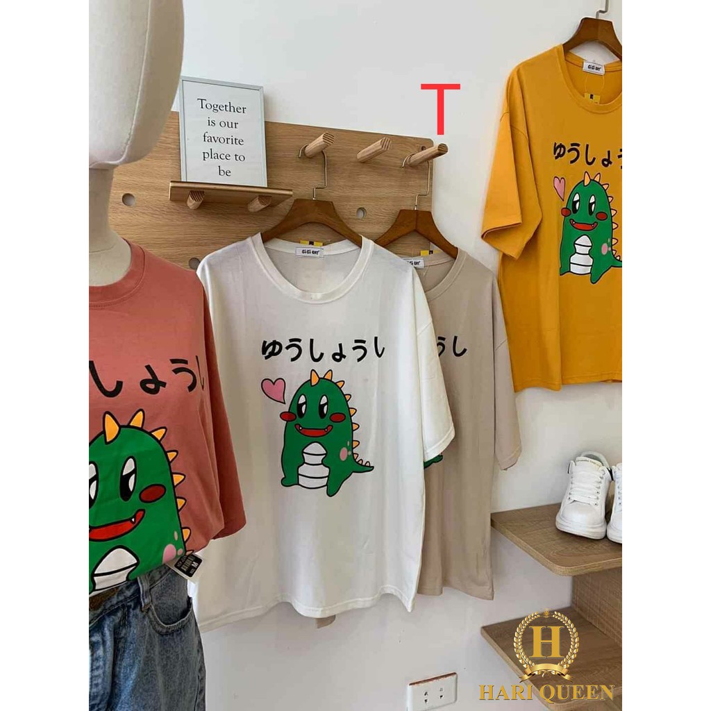 [FREE SHIP ĐƠN TỪ 50K] Áo phông khủng long xanh chữ Nhật DTR0520 1
