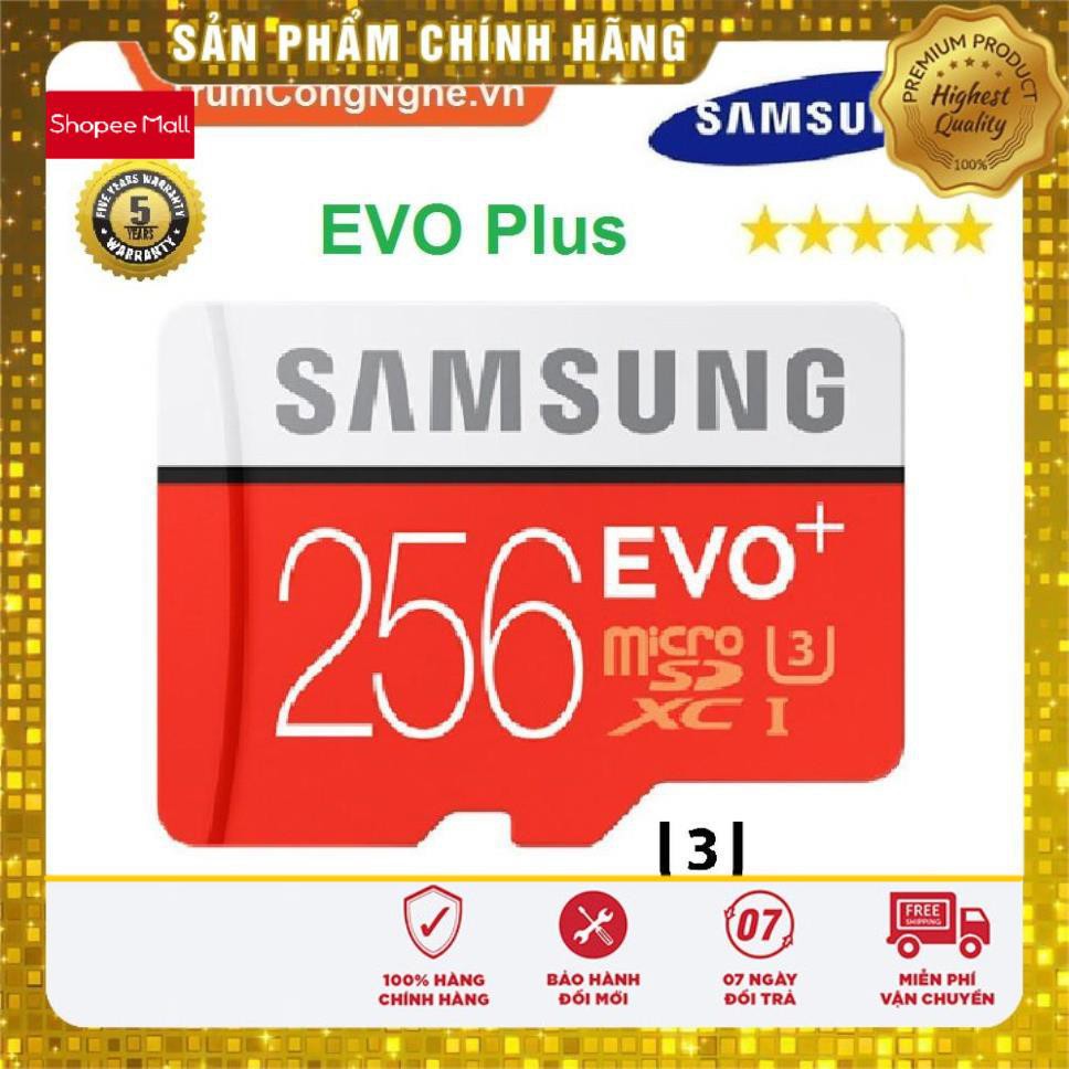 (Chính Hãng) Thẻ Nhớ MicroSD 256GB Samsung EVO Plus U3 4K 100MB/s - Tốc độ Siêu Cao