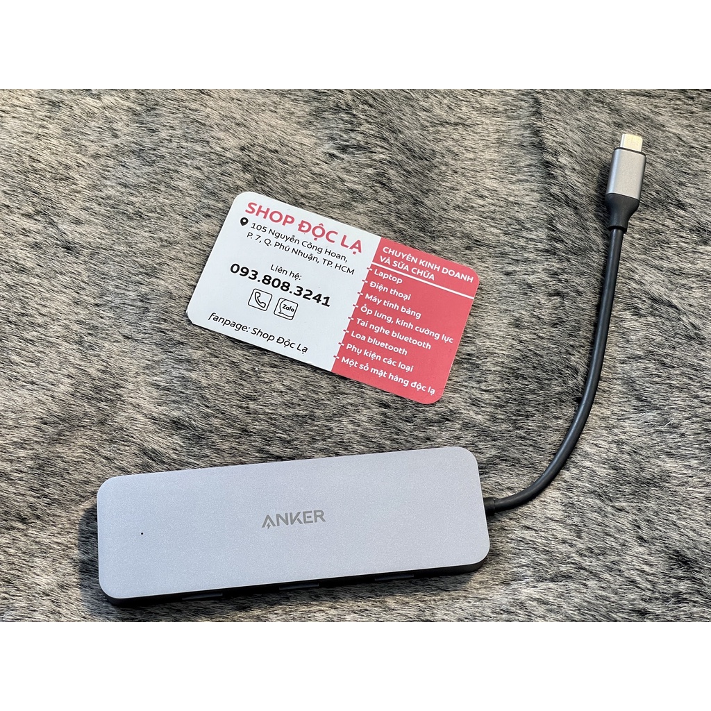 Bộ chuyển đổi Anker Premium 7 in 1 USB-C Hub A8343