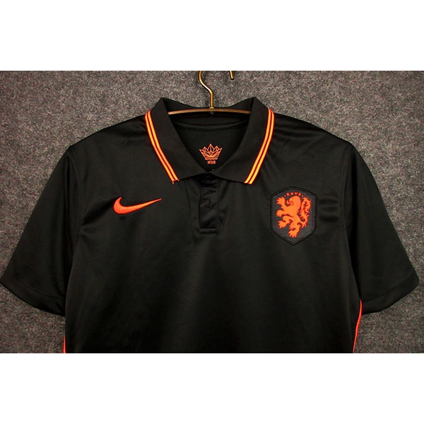 Áo Thun Thể Thao Màu Đen Đội Tuyển Netherlands Mùa Giải 20 / 21