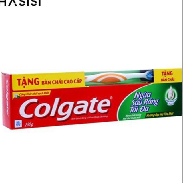 [Tặng bàn chải]em đánh răng colgate ngừa 225g