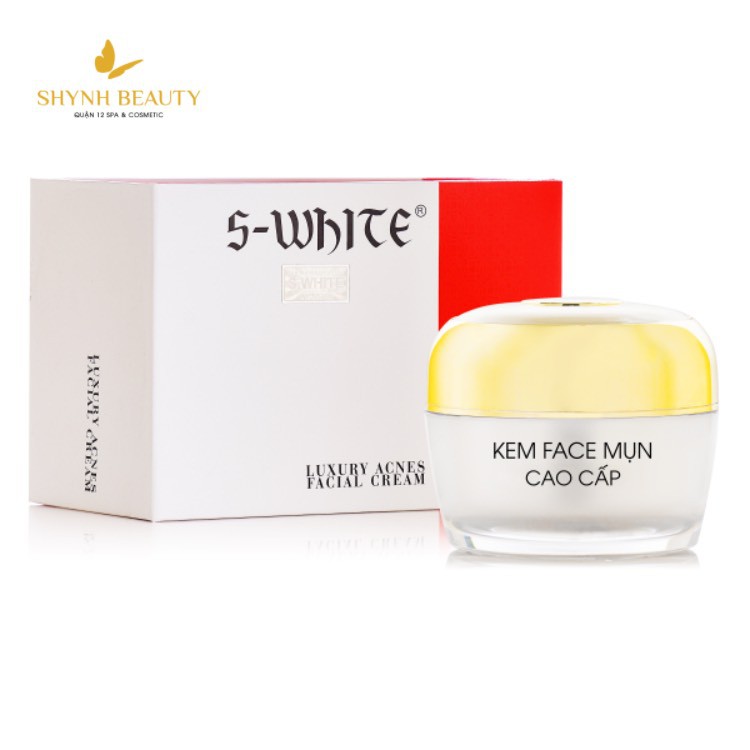 Kem Giảm Mụn Cao Cấp Swhite - Ngừa Mụn, Giảm Thâm, Dưỡng Da Làm Sáng Và Đều Màu Da - 25g - Giảm Mụn Trứn