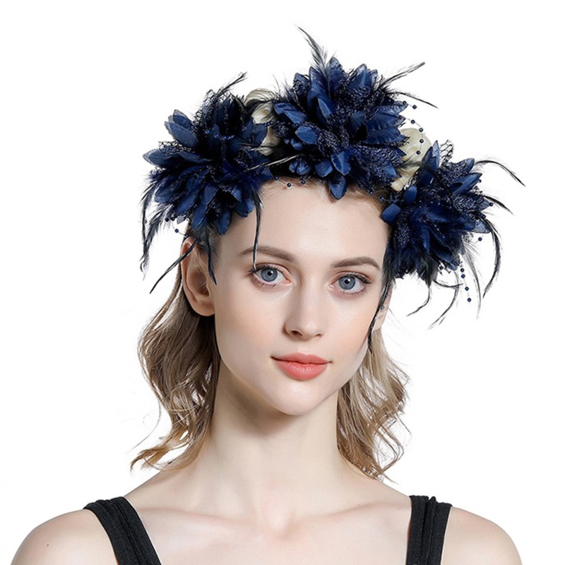 Băng Đô Cài Tóc Đính Hoa Phong Cách Lolita