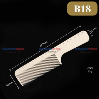 Lược MAKARO Cắt Tóc Nam Cao Cấp - Trắng