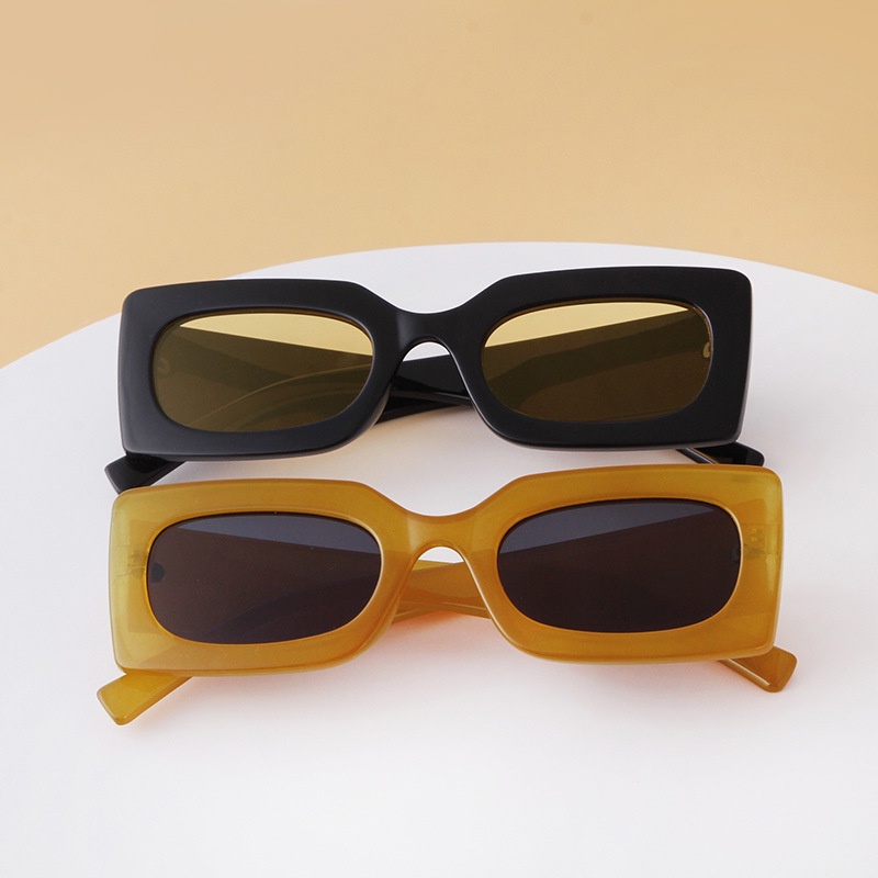 Kính Mát Tròng Vuông Màu Kẹo Thời Trang Phương Tây