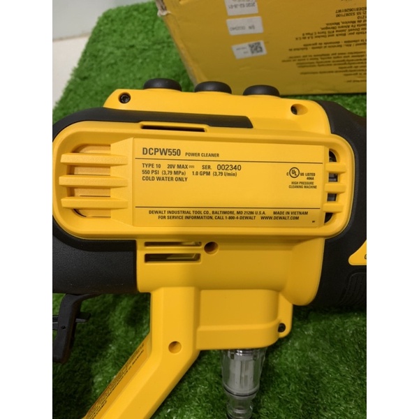 Thân máy rửa xe Dewatl 20v DCPW550 “