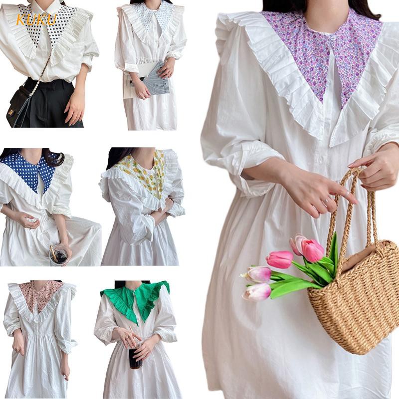 Khăn Choàng Cổ Chiffon In Họa Tiết Hoa Phong Cách Lolita Ngọt Ngào Cho Nữ | BigBuy360 - bigbuy360.vn