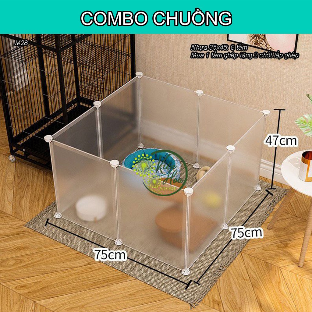 2.COMBO CHUỒNG QUÂY THÚ CƯNG LẮP GHÉP SIÊU HOT (TẶNG KÈM CHỐT, BÚA, DÂY GIA CỐ SẢN PHẨM) (Kiều Hoa Store)