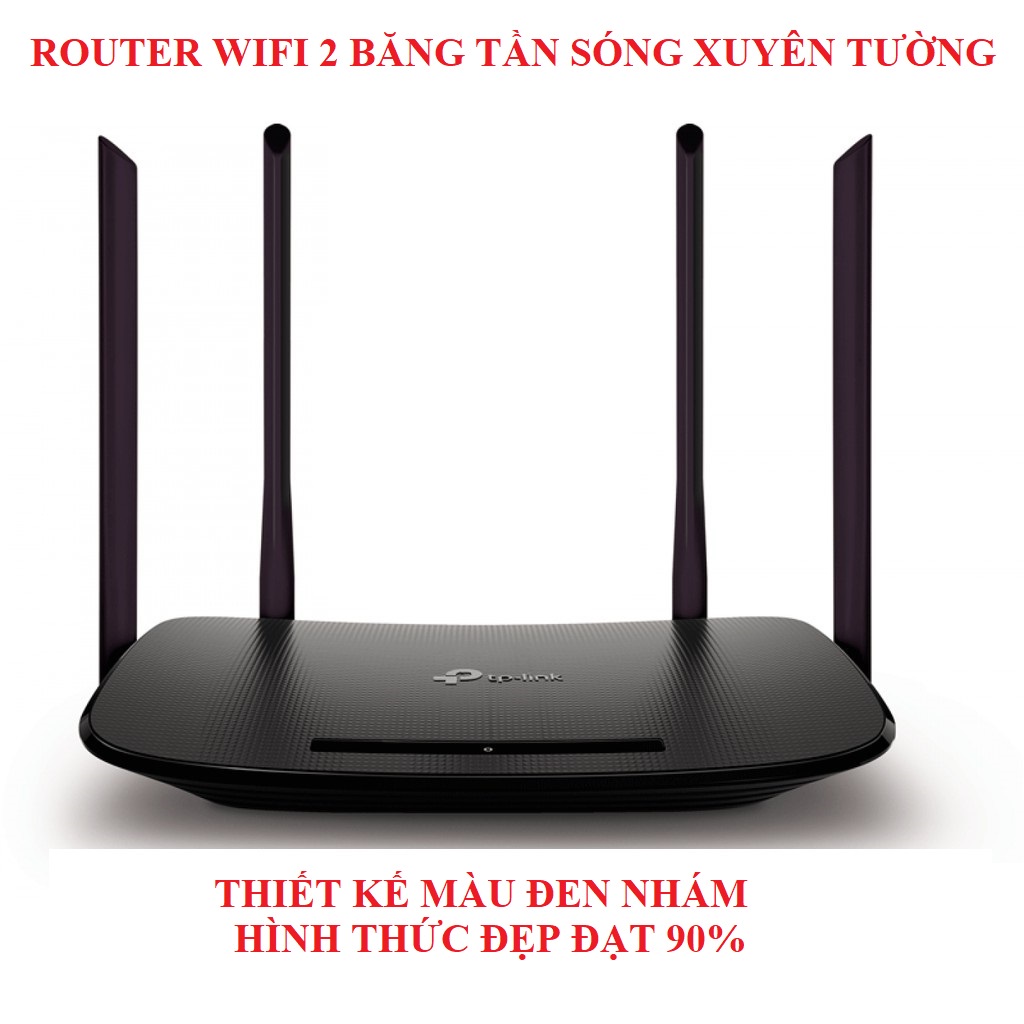 [GIÁ SỐC+MGG 10K] Bộ phát wifi TPLINK 4 râu băng tần kép chuẩn AC1200 Mbps sóng xuyên tường, Modem wifi - Like New 95%