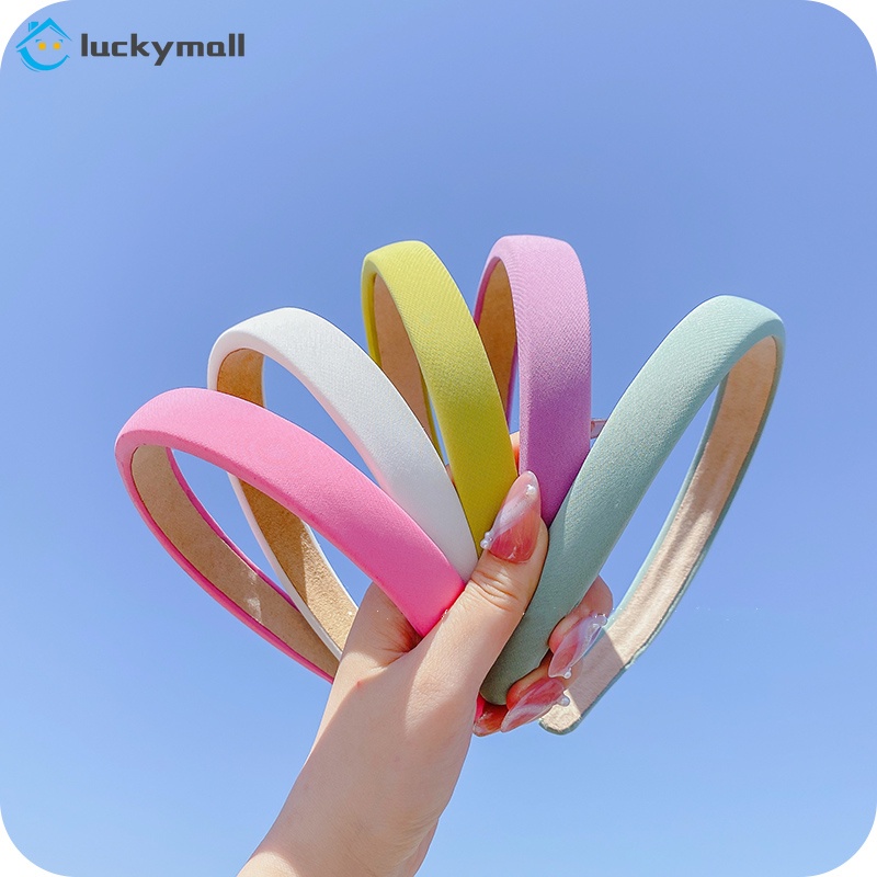 Băng Đô Cài Tóc Bằng Xốp Dày Màu Macaron Ngọt Ngào Thời Trang Phong Cách Hàn Quốc