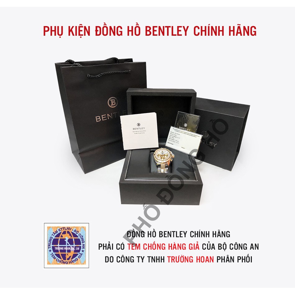 Đồng hồ nam dây kim loại Bentley BL1806 BL1806-10 BL1806-10MWWI