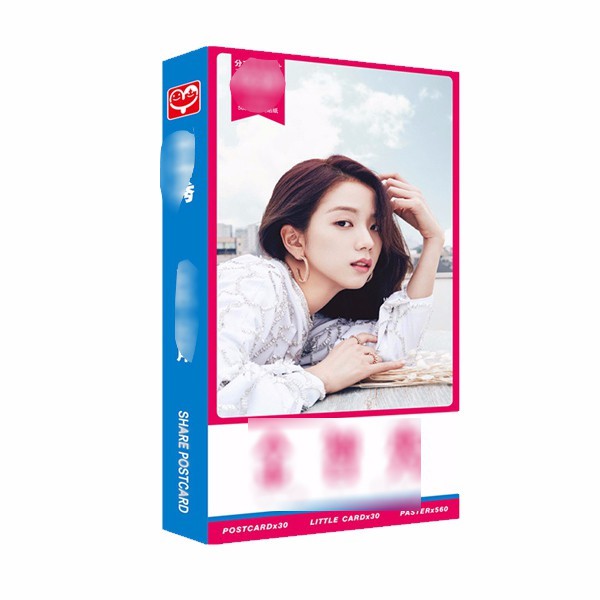 Postcard Blackpink postcard Jisoo ảnh thần tượng hộp ảnh bộ ảnh có ảnh dán + lomo + postcard bưu thiếp