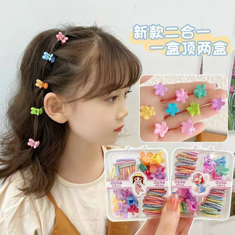 1 Hộp dây kèm kẹp nơ dễ thương cho bé