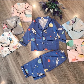 Bộ pijama chất thô hàn loại 1 cực đẹp cho bé