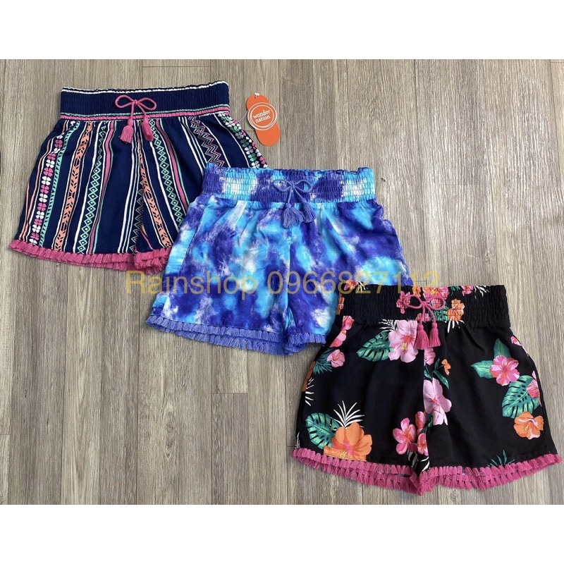 Quần đùi bé gái Hàng VNXK thương hiệu wonder naiton ( size 4/5- 18y ) 15-55kg