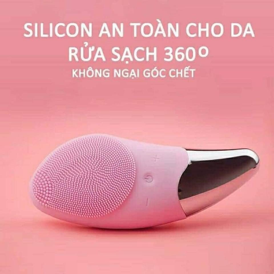 Máy rửa mặt sóng siêu âm tiện dụng giúp sạch bã nhờn trắng sáng da | BigBuy360 - bigbuy360.vn