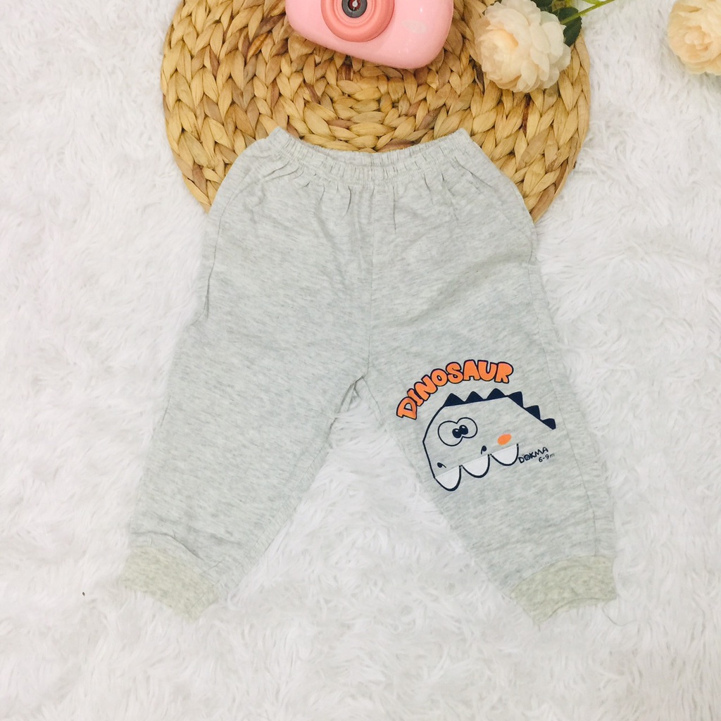 Quần dài cho bé trai thu đông size 6M-24M Dokma sale  DQM200 Lamiha