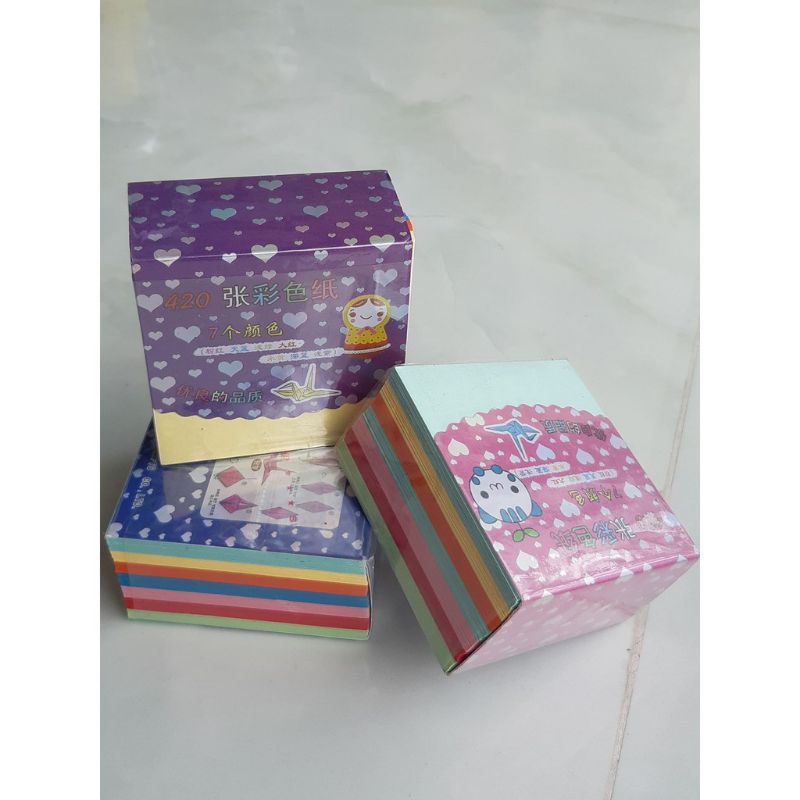 Combo 5 xấp  xếp còn hạc giấy.Giấy thơm