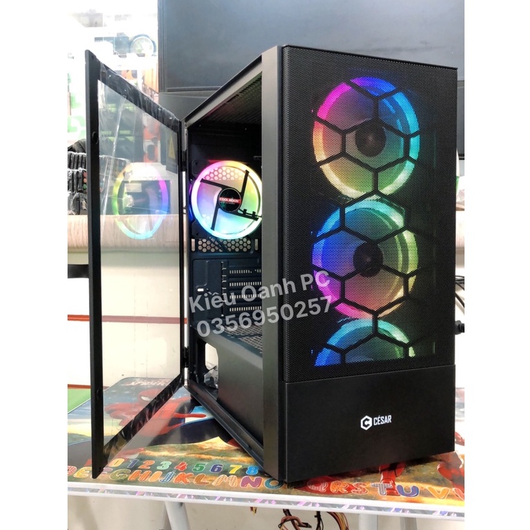 Vỏ Case ( Vỏ máy tính) Cesar Snow , Cesar Light (Mini Tower/Màu đen) _ giá siêu rẻ