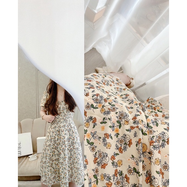 Váy hoa cúc gỗ tỉ muội madebyMullet
