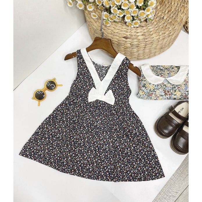 Đầm kate hoa cho bé gái tiểu thư size 1-5 (8-18kg)
