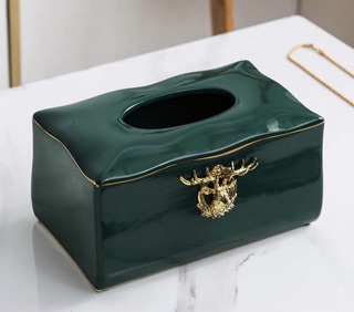 (Có sẵn ) Hộp đựng giấy gốm sứ cao cấp