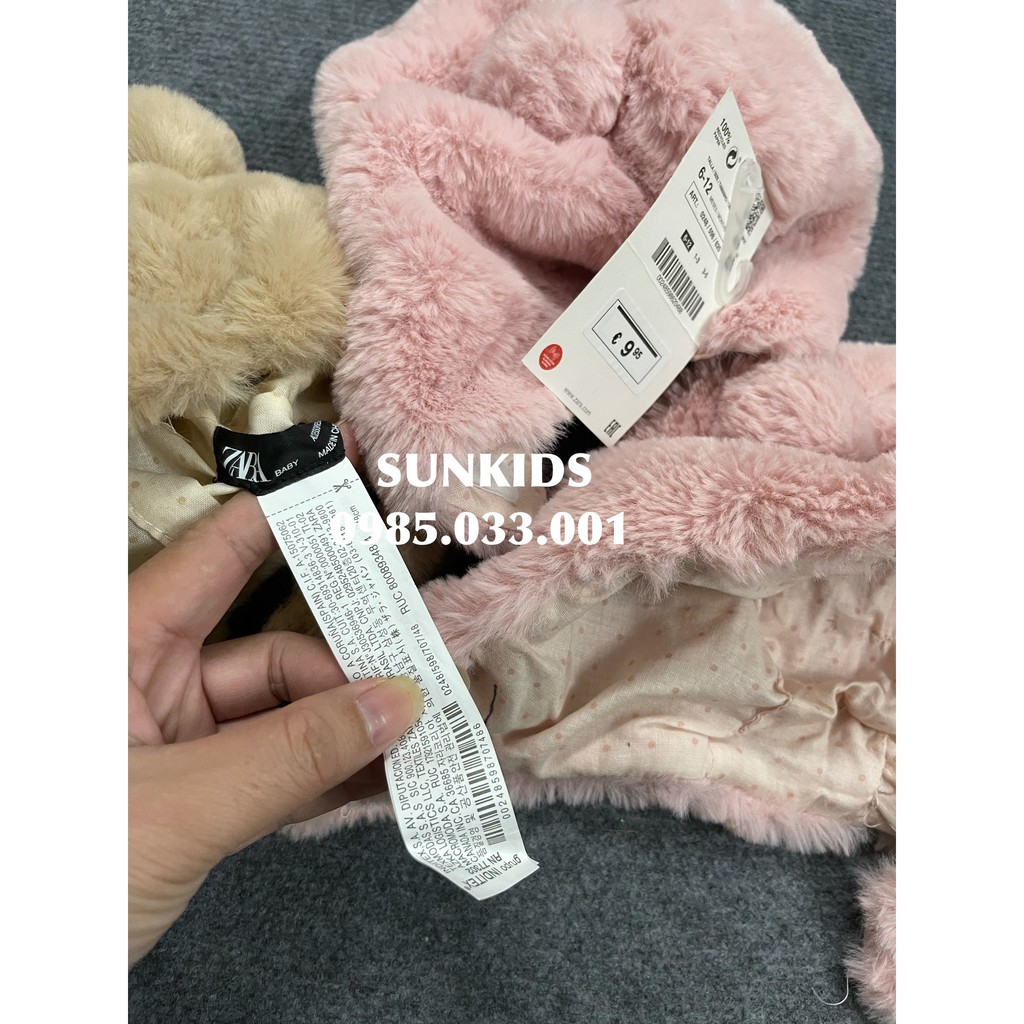 Mũ lông Zr tai gấu 2 màu