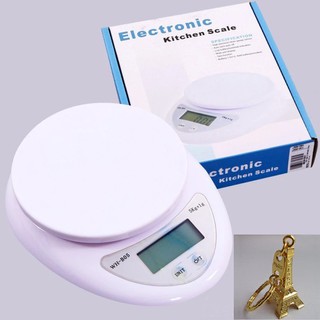 Cân điện tử để bàn mini 5kg WH-B05 Tặng móc chìa khóa Eifel