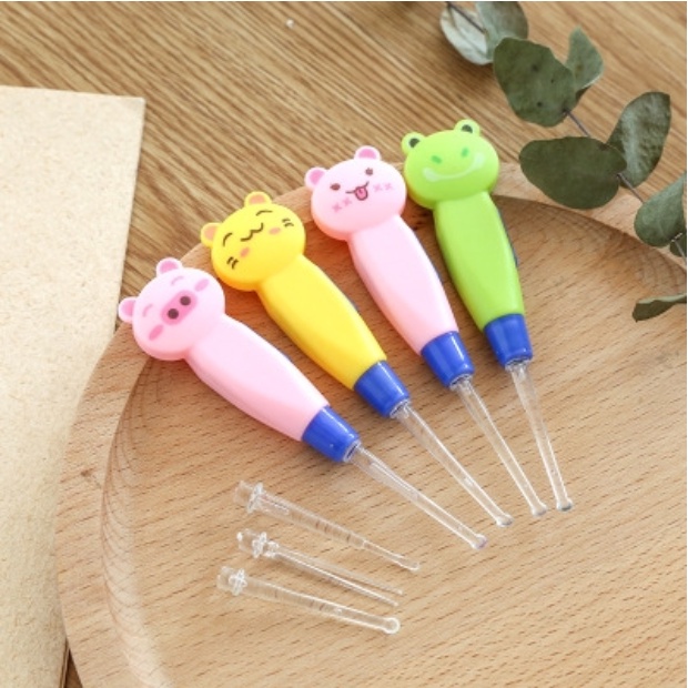 DỤNG CỤ RÁY TAI BẰNG NHỰA CÓ ĐÈN DỄ THƯƠNG BIBI 83