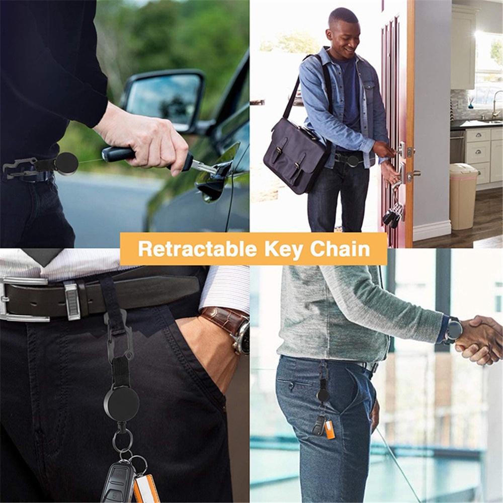 Dây đeo thẻ ID có thể thu gọn kèm móc khóa tiện dụng cho bác sĩ/ y tá