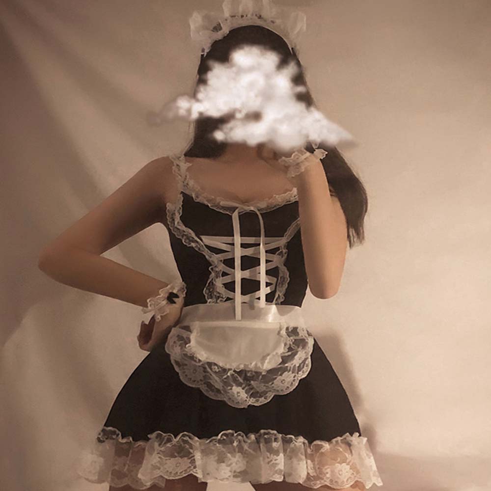 Set Đồ Cosplay Cô Hầu Gái Phong Cách Nhật Bản Cực Quyến Rũ