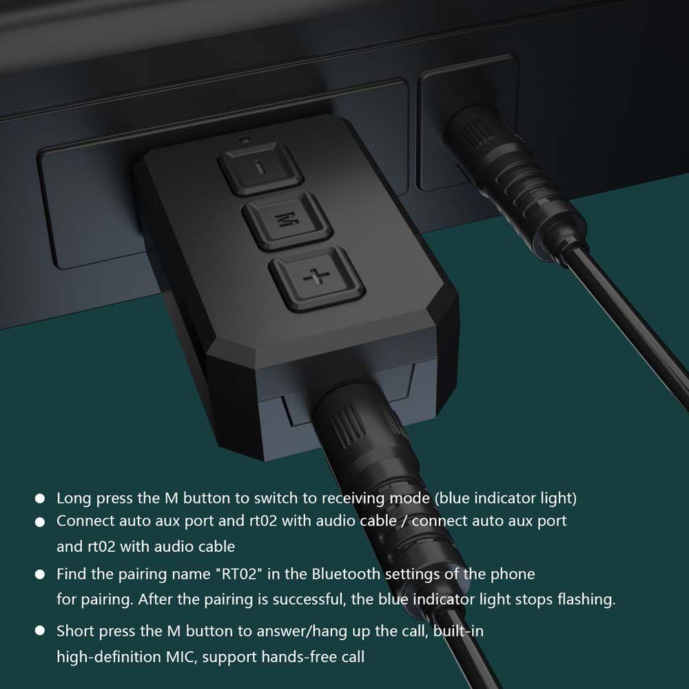 Thiết Bị Nhận Tín Hiệu Âm Thanh Bluetooth 5.0 Không Dây Jack 3.5mm