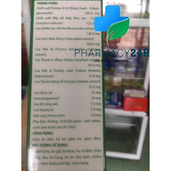 SUPER TOBSILL Hỗ trợ giảm ho, giảm đờm trong các trường hợp viêm hô hấp