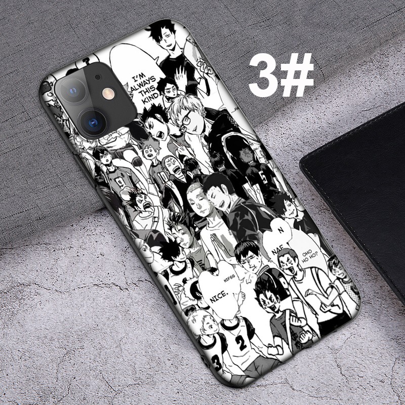 Ốp điện thoại in hình ảnh phim anime Haikyuu cho iPhone 5 5s SE 6 6S 7 8 Plus X XR XS Max 63LU