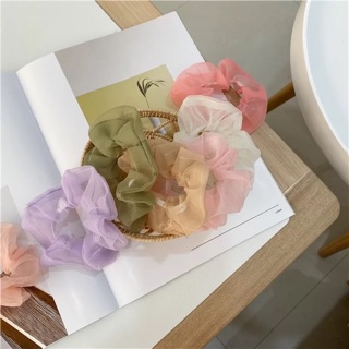 Dây buộc tóc vải chiffon - Scrunchie