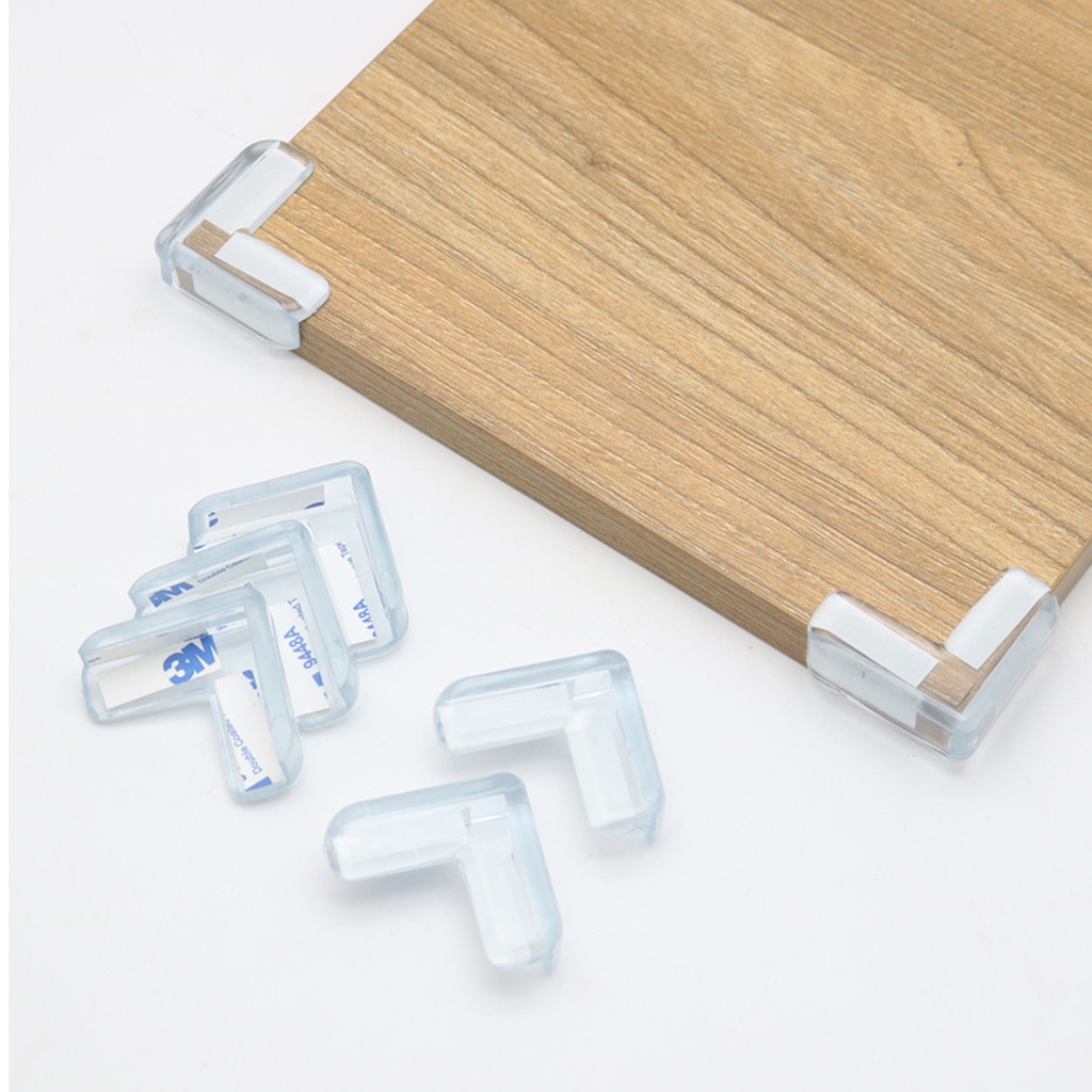 Miếng bịt góc bàn AMOBABY bọc cạnh bàn, góc tủ bằng silicone an toàn cho bé