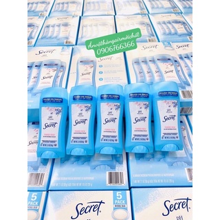 [NHẬP MỸ]Lăn Khử Mùi Sáp Secret PH Balanced Powder Fresh Invisible Solid 59g