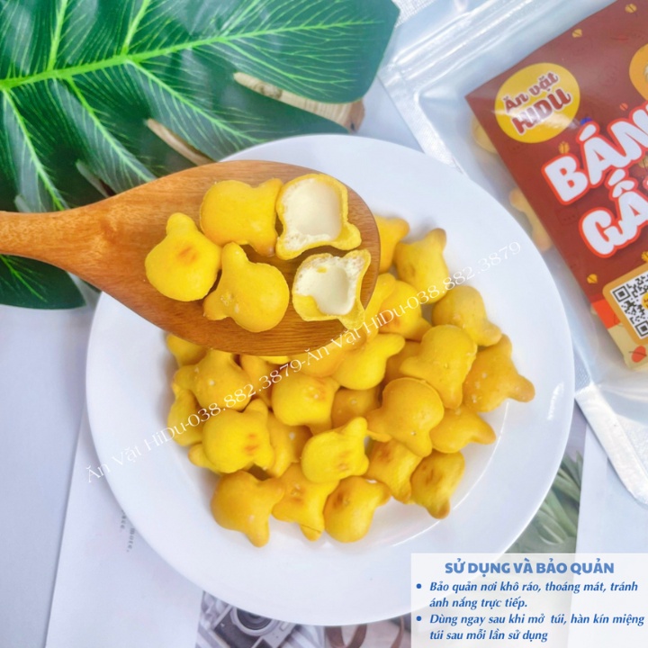 Bánh gấu nhân kem sữa thiên hồng 100gr giòn tan béo ngậy