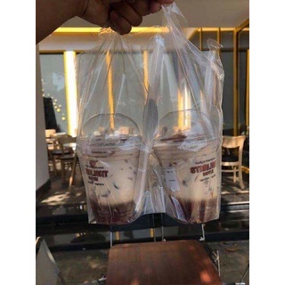 1kg túi đựng trà sữa 1 ly,2 ly có vách ngăn,túi đựng ly,bị đựng trà sữa,bao đựng trà sữa
