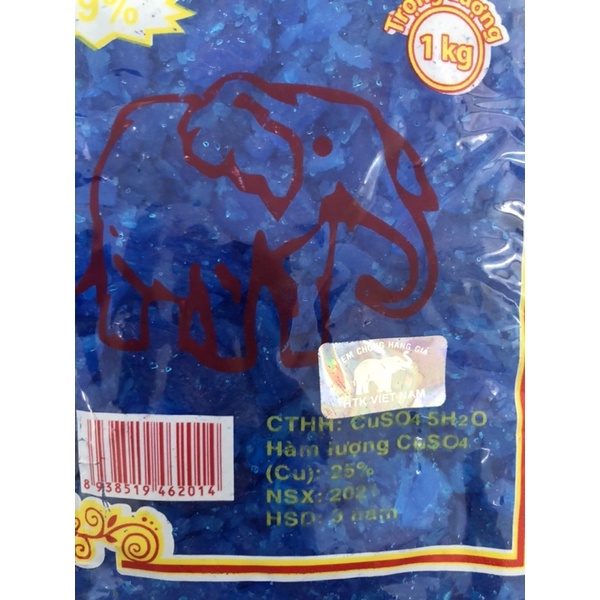 Phèn xanh, đồng sunfat, CuSO4.5H2O