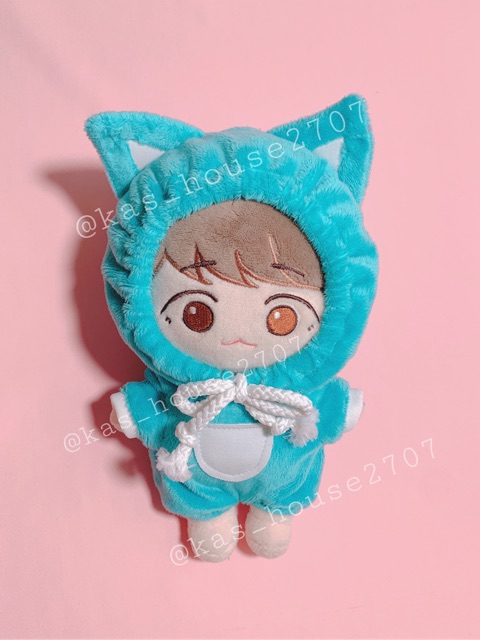 {15cm-20cm} hoodie tai thú cho doll, outfit doll, outfit ch