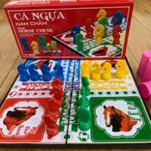 BỘ ĐỒ CHƠI CÁ NGỰA NAM CHÂM CAO CẤP CỠ LỚN 32 X 32 CM CHO 4 NGƯỜI CHƠI A