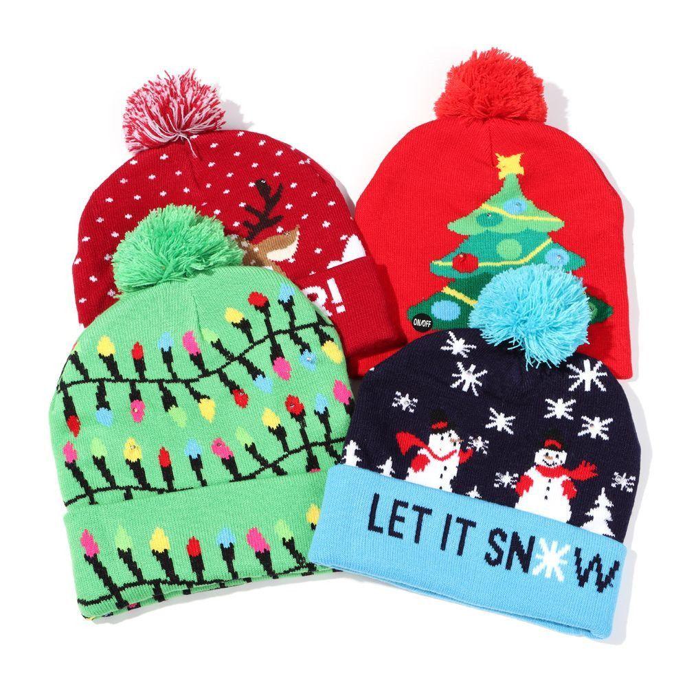 Mũ beanie Họa Tiết Người Tuyết Giáng Sinh