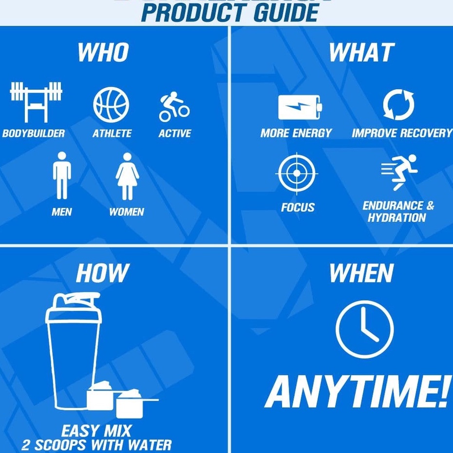 Evl Bcaa Hỗ Trợ Phục Hồi Cơ Bắp EVL Bcaa Energy (30 Lần Dùng) - Từ Mỹ