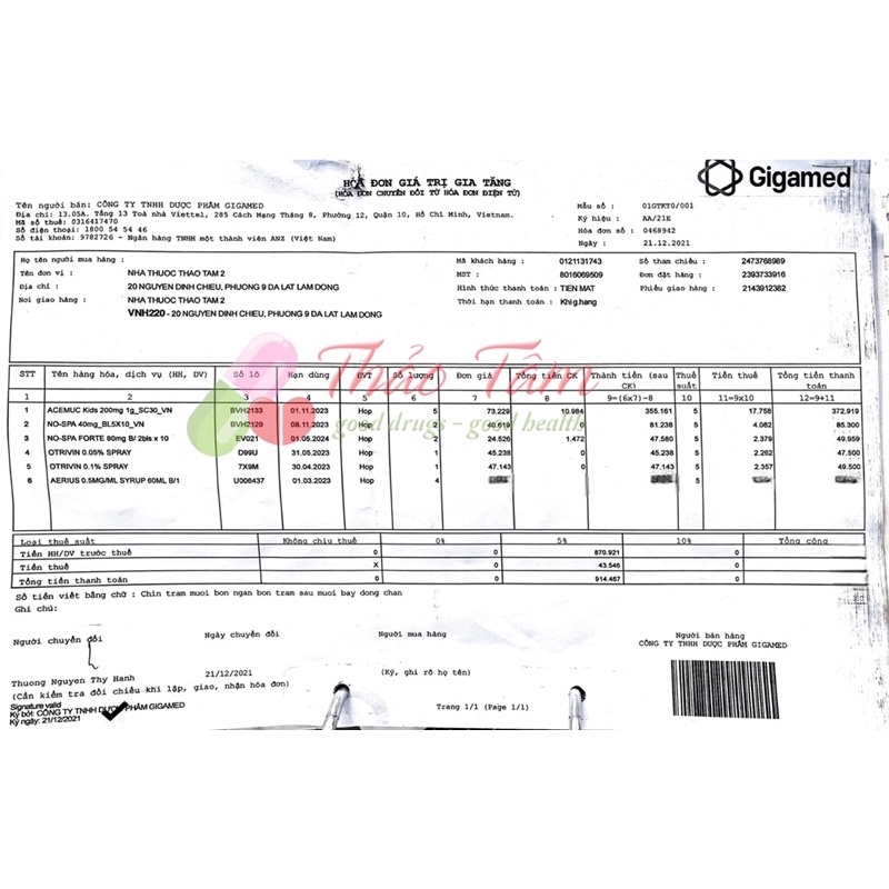 Siro Aerius 60ml