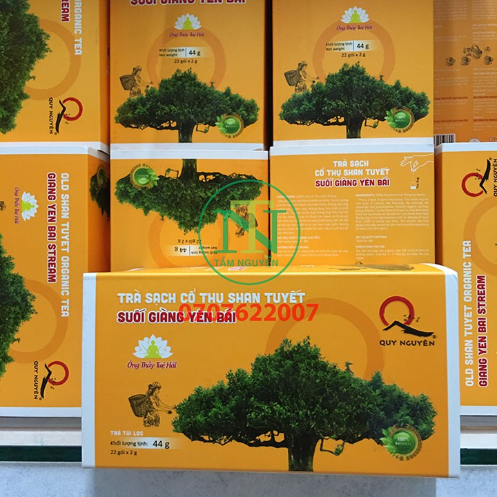 Trà bancha túi lọc Quy Nguyên hộp 22 gói