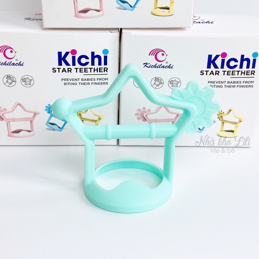 Gặm nứu silicon mềm hình ngôi sao cho bé - Hãng Kichilachi